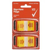 2 Packs Post-It Sign Here Tape Flag Sticky Notes 25 X 44M